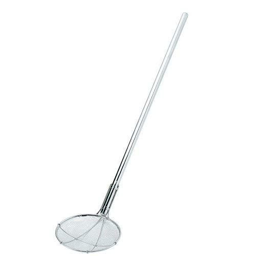 EBM ステンレス パイプ柄丸型 給食用 スクイ網 24cm 14メッシュ