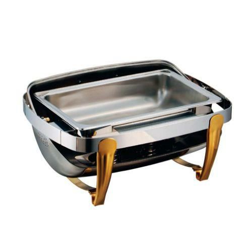 SX ロールトップチェーファー 角型 無段階開閉式 X33129UQV シングル