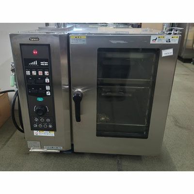 業務用中古タニコー製スチームコンベクションオーブン（電気式単相200V）作業台付 電気式卓上スチームコンベクションオーブン 中古 タニコー TSCO