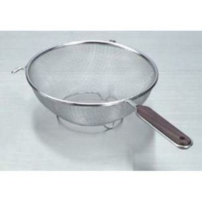 ストレーナー木柄 シングルアミ 足付 16cm Lー0031 【 業務用 】【 同梱グループA 】