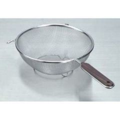 ストレーナー木柄 シングルアミ 足付 16cm Lー0031 【 業務用 】【 同梱グループA 】