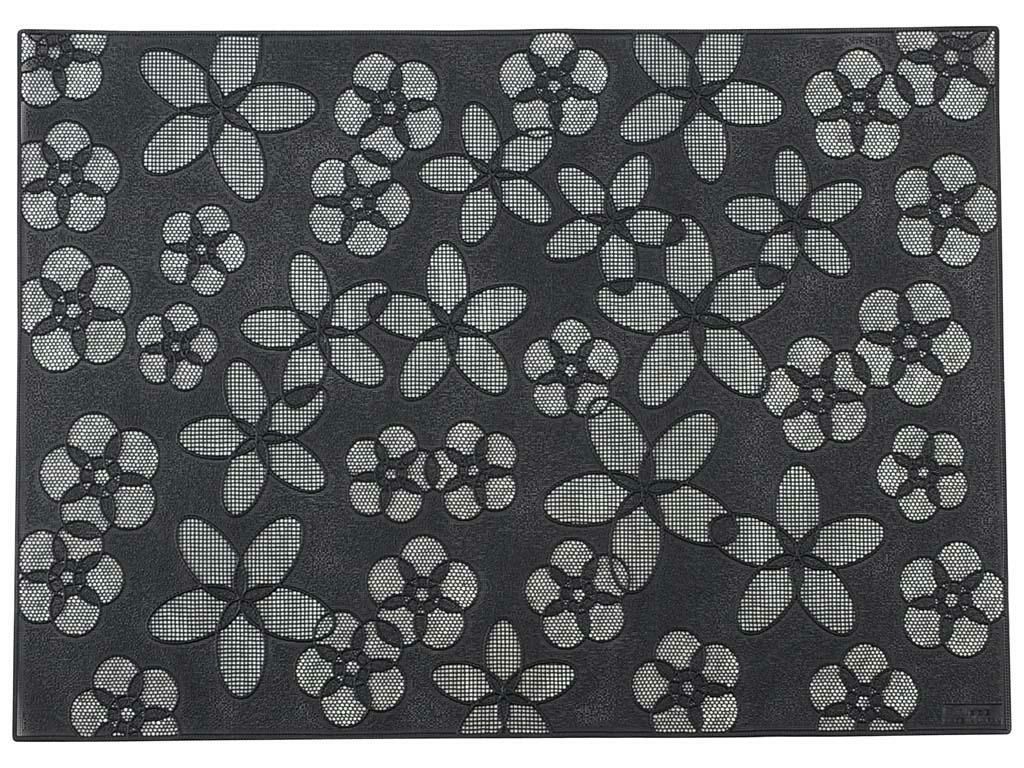 ランチョンマット 【プレイスマット「花」ブラック HA-001】 HA-001/