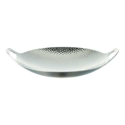 TKG 銀の頂 三層鋼槌目鍋 25cm