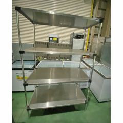 ディスプレイ用棚(中古) 中古 中量ラック W1800×D750×H2100 天地4段 | 物流機器リユース
