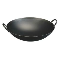 神田鉄鍋/鉄プレス両手中華鍋 42cm