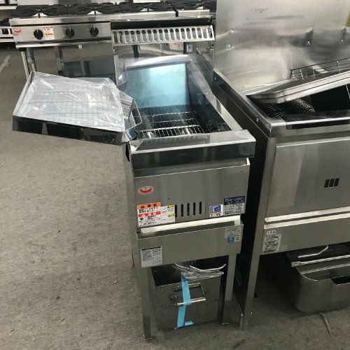 業界最長1年保証】【中古】二槽ガスフライヤー タニコー NB-TGFL