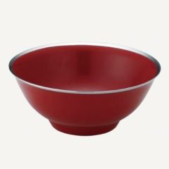 メタル丼 渕磨きタイプ 塗装仕様 赤