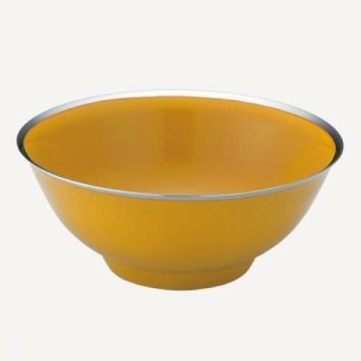 メタル丼 渕磨きタイプ 塗装仕様 黄