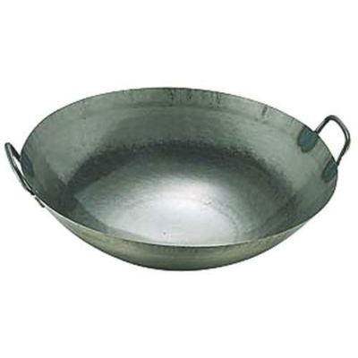 鉄打出広東鍋(取手溶接)42cm