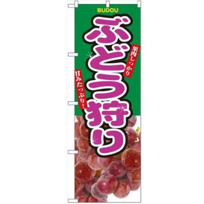 「ぶどう狩り」 のぼり【N】【受注生産品】