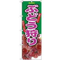 「ぶどう狩り」 のぼり【N】【受注生産品】