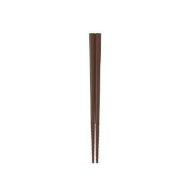 PM-104 トルネード箸 茶 18cm