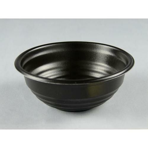 どんぶり容器 パックスタイル 耐熱どんぶり容器 YS丼 D-2 黒(400個入)