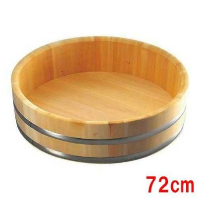 さわら 特上 飯台 ステンタガ底竹巻 72cm 6升