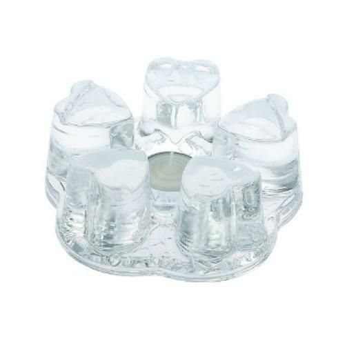 ガラス ティーウォーマー ハート 直径140×高さ53