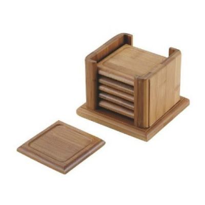竹 茶托角型 6Pセット