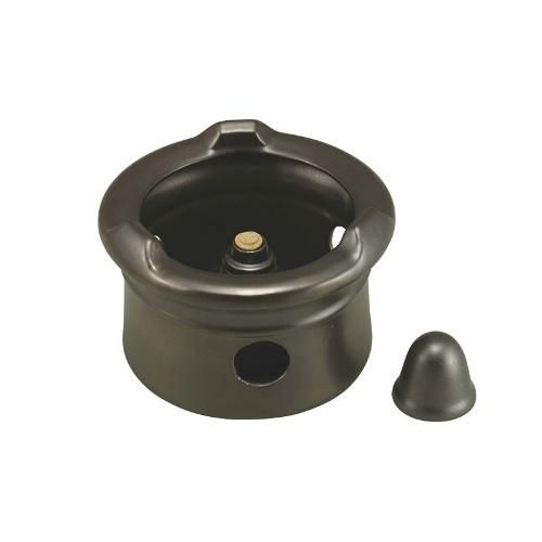 黒釉丸型コンロ アルコール用 高さ125×外径180