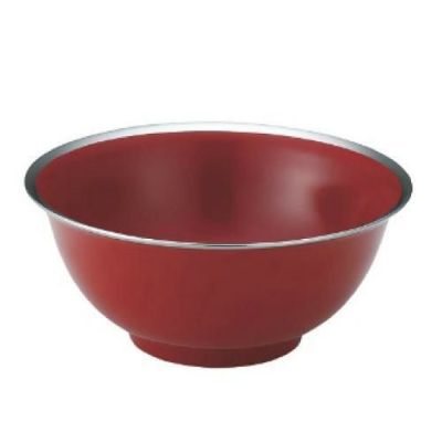 メタル丼Jr 渕磨きタイプ 塗装仕様 赤