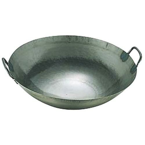 鉄打出広東鍋(取手溶接)45cm