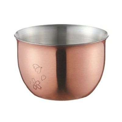 華ぐいのみ 90ml 銅ミラー花