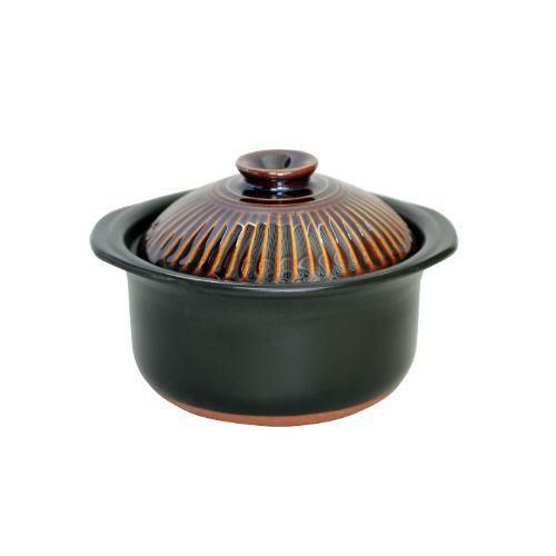 菊花ごはん鍋飴釉 2合炊/M1101