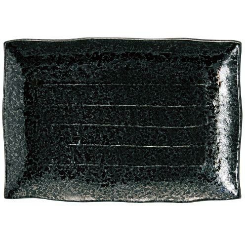 油滴天目 10号長角皿/M1416