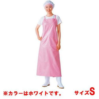 マイティクロス エプロン 胸当 E-1001-0 ホワイト S