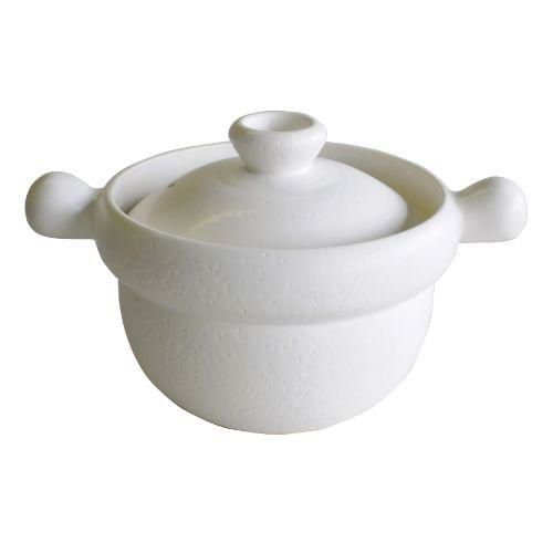 グラウンドプロダクト ごはん鍋白 2合/M5584