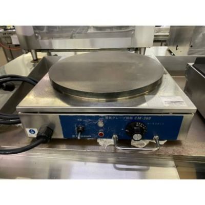 【中古】電気クレープ焼き機 ニチワ電機 CM-360 幅410×奥行410×高さ120 【送料無料】【業務用】