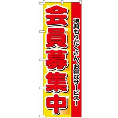 「会員募集中」 のぼり【N】【受注生産品】