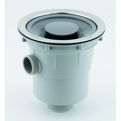 浅型排水トラップ G2ネジ オーバーフロー付 排水プレート仕様 TO-5002