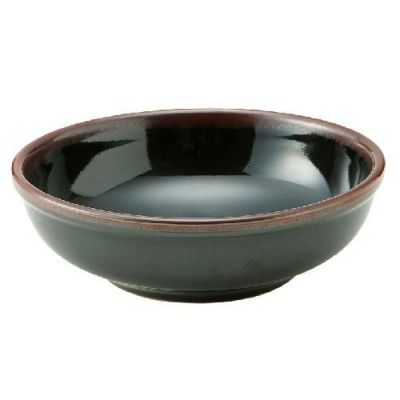 【黒艶 20cmボウル】 高さ70mm×直径:200mm【業務用】【グループB】【プロ用】【まとめ買い商品】