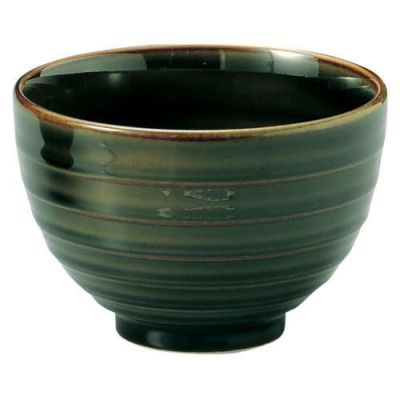 美濃焼 【織部 横筋4.8丼】丼 高さ98mm×直径:145【業務用】【グループB】【プロ用】【まとめ買い商品】