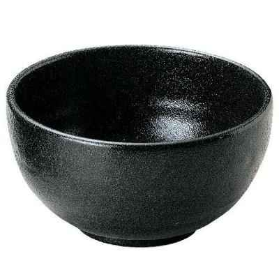 【ゆず黒燿 石目5.5丼】丼 高さ95mm×直径:170【業務用】【グループB】【プロ用】【まとめ買い商品】