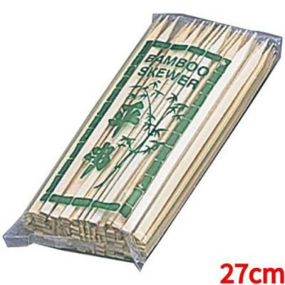 竹串 27cm 平型(100本入) 竹製/業務用/新品