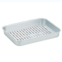 アルマイト 穴付 大型 角バット クィーン QW-50