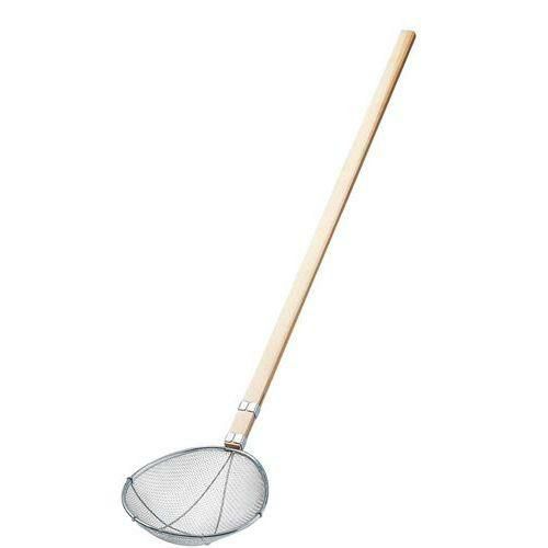 EBM 18-8 木柄 小判型 給食用スイノー 特大 40メッシュ