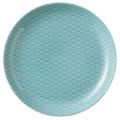青海波 23cm丸皿 緑【まとめ買い商品】