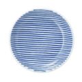 細縞 10cm丸皿 青【まとめ買い商品】