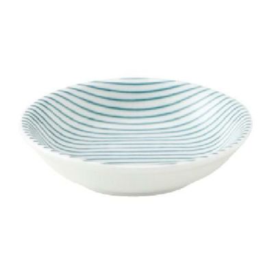 細縞 8cm浅ボウル 緑【まとめ買い商品】