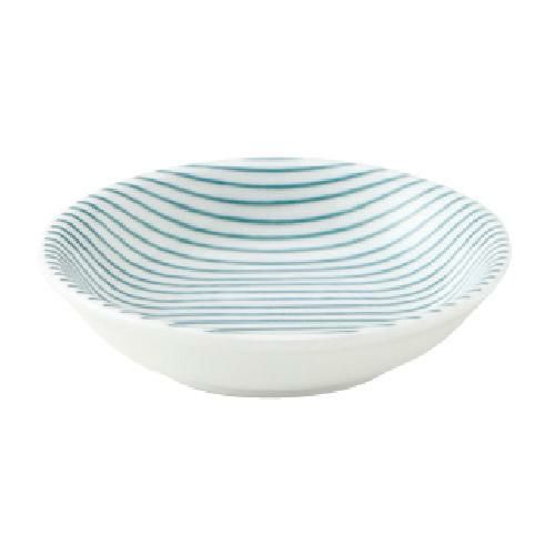細縞 8cm浅ボウル 緑【まとめ買い商品】