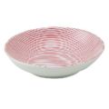 細縞 17.5cm浅ボウル 赤【まとめ買い商品】