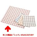 EBM キャンパス厚手 チェックナフキン レッド 450×450