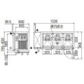 【受注生産品】【フクシマガリレイ】冷蔵コールドテーブル  LRC-150RM-E 幅1500×奥行600×高さ800(mm) 単相100V