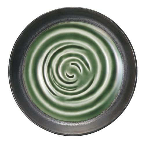 水鏡 緑 5.0丸皿 緑【まとめ買い商品】