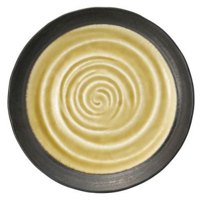 水鏡 黄 7.5丸皿 黄【まとめ買い商品】