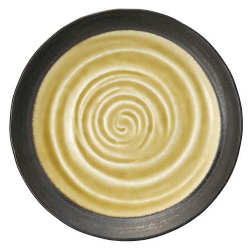 水鏡 黄 7.5丸皿 黄【まとめ買い商品】