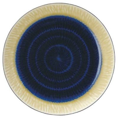 水明かり瑠璃 7.0丸皿【まとめ買い商品】