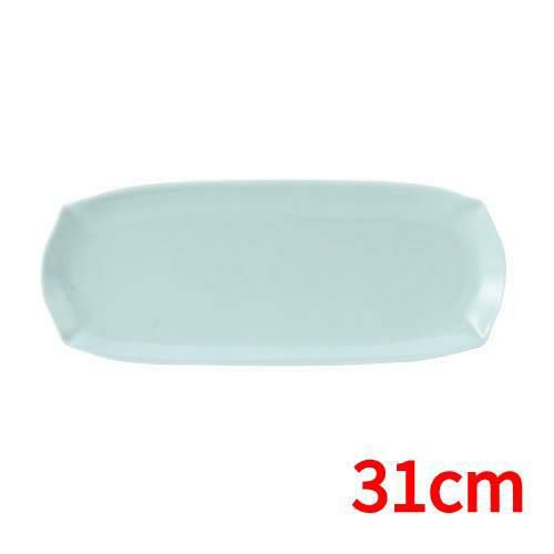 花笑み 青白 31cm細長皿【まとめ買い商品】