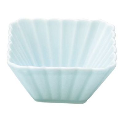 かすみ 青白 9cm正角深鉢【まとめ買い商品】